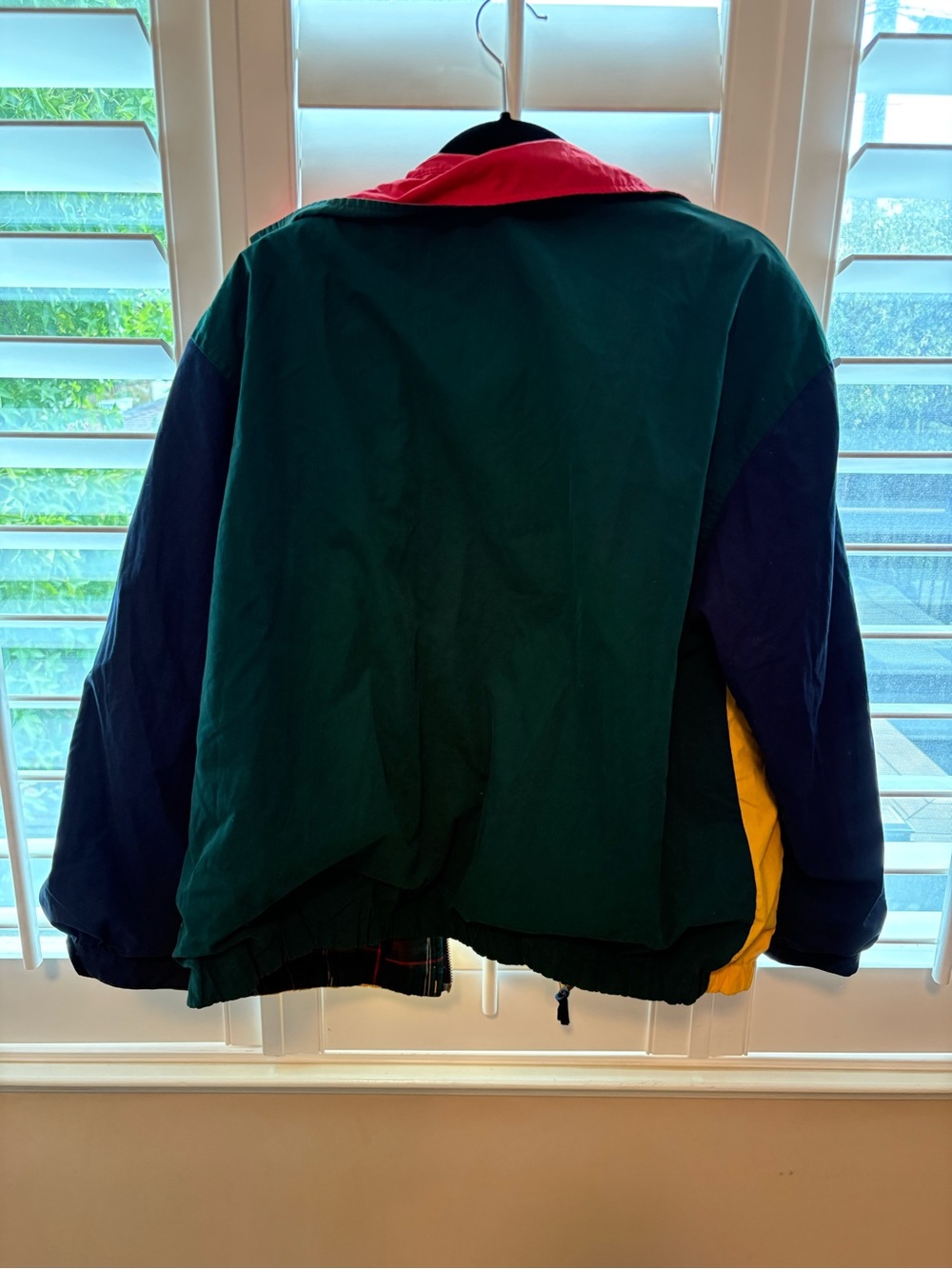 Mulberry Street Vintage Color Block Reversible Bomber Jacket-EUC - Picture 5 of 12